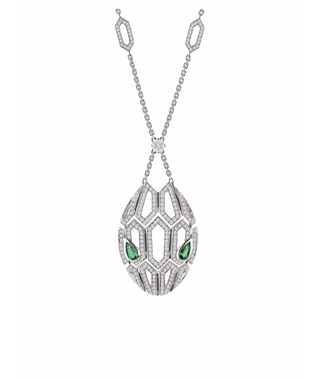 BVLGARI Серебряная подвеска из белого золота, фото 1