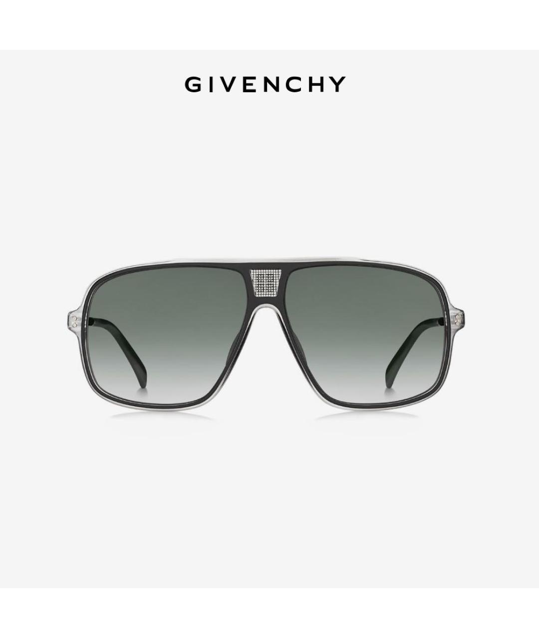 GIVENCHY Черные пластиковые солнцезащитные очки, фото 3
