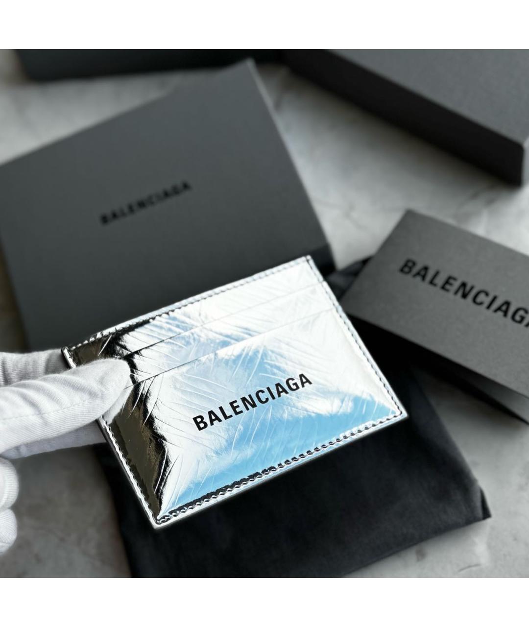 BALENCIAGA Серебрянный кардхолдер, фото 2