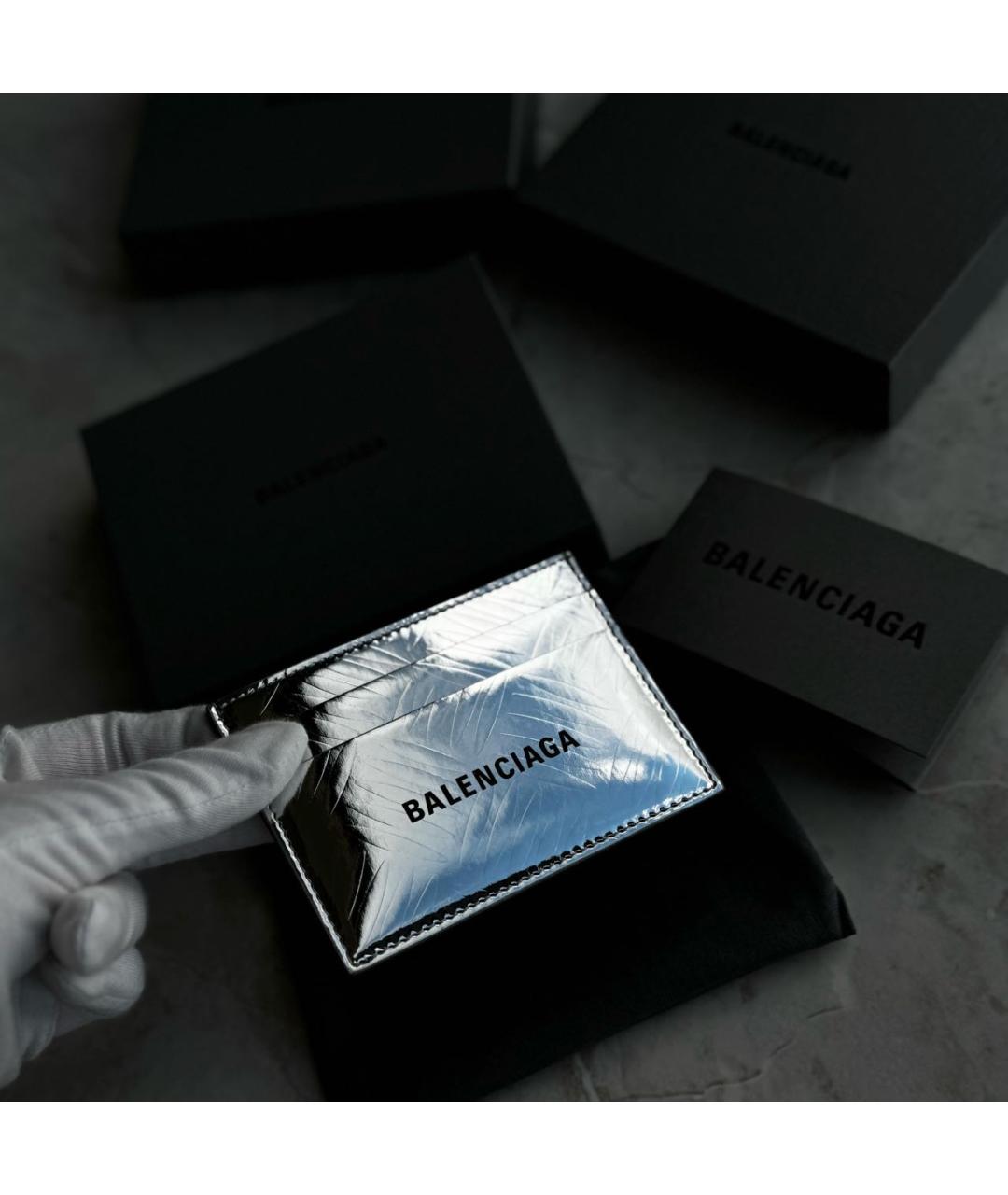 BALENCIAGA Серебрянный кардхолдер, фото 3