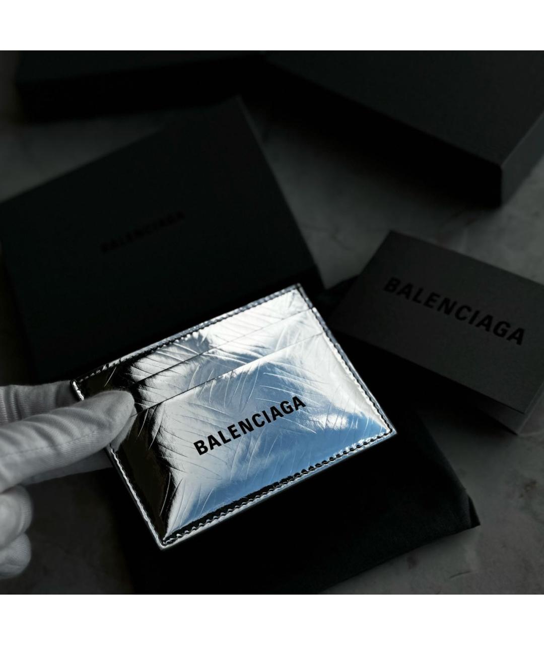 BALENCIAGA Серебрянный кардхолдер, фото 6