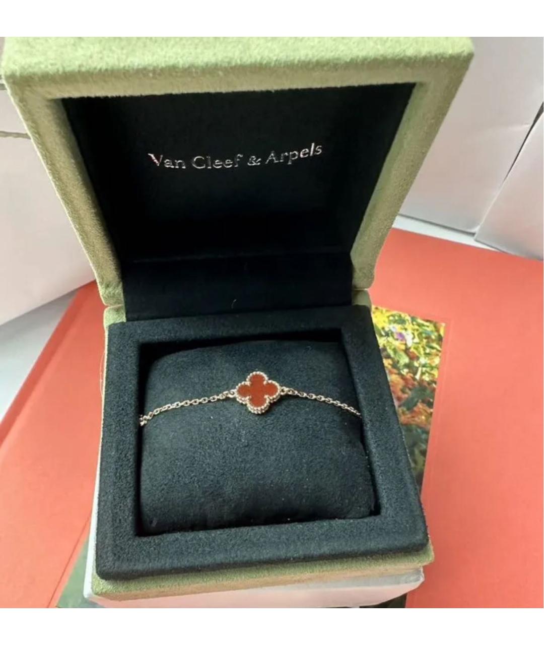 VAN CLEEF & ARPELS Бордовый браслет из розового золота, фото 4