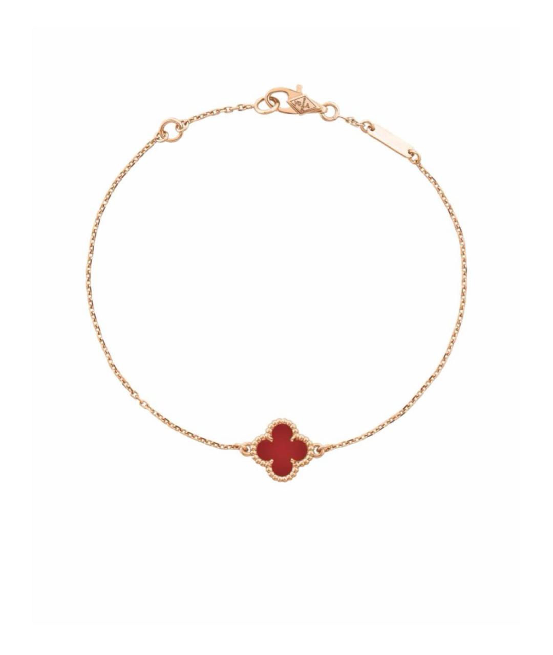 VAN CLEEF & ARPELS Бордовый браслет из розового золота, фото 5
