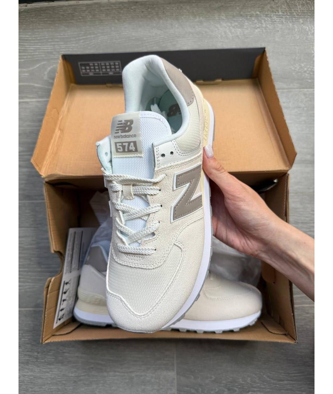 NEW BALANCE Бежевые низкие кроссовки / кеды, фото 4