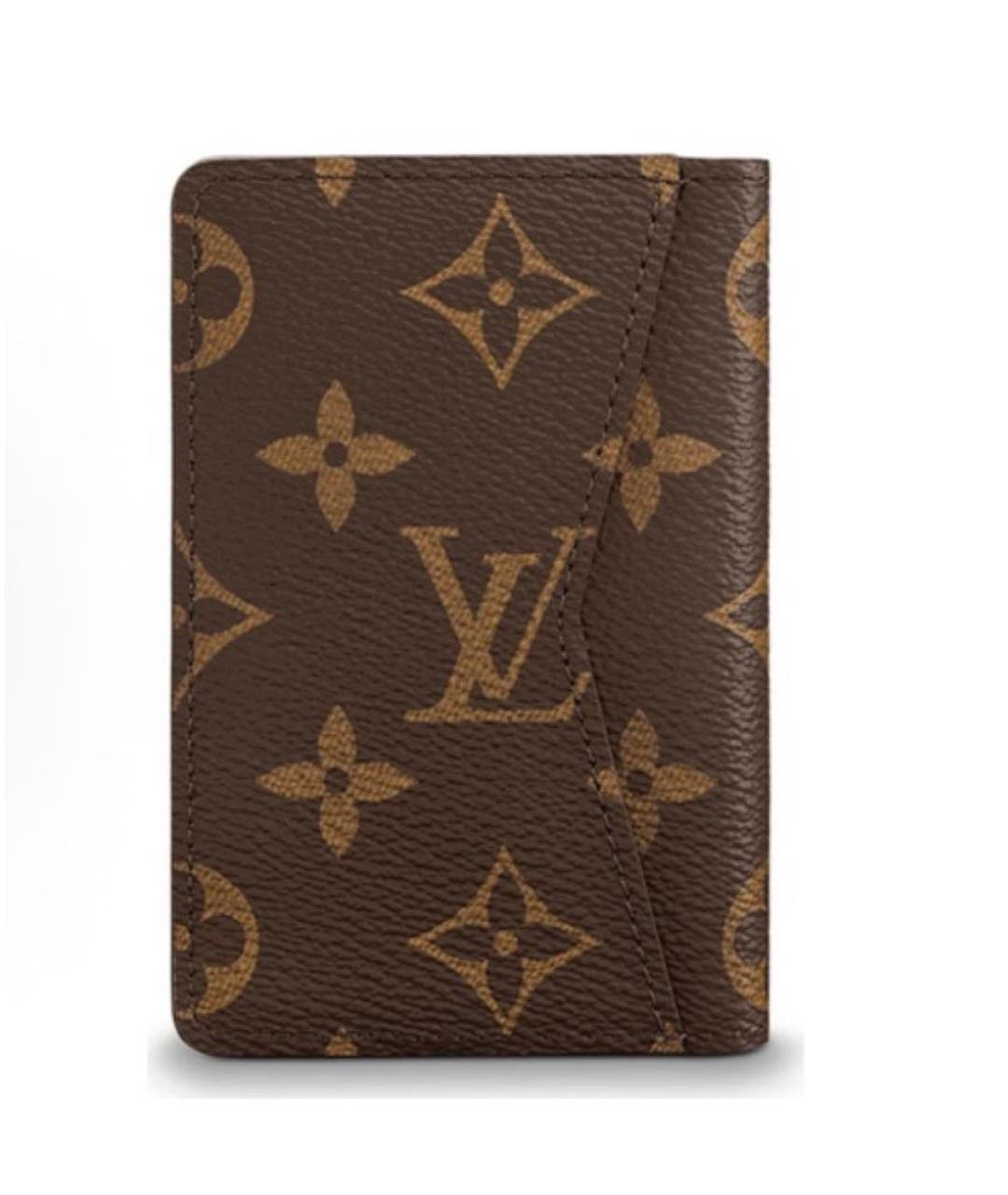 LOUIS VUITTON Коричневый кардхолдер, фото 3