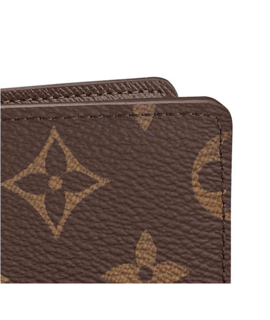 LOUIS VUITTON Коричневый кардхолдер, фото 5