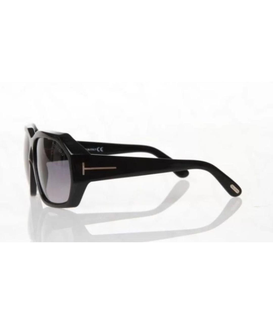 TOM FORD Черные пластиковые солнцезащитные очки, фото 3