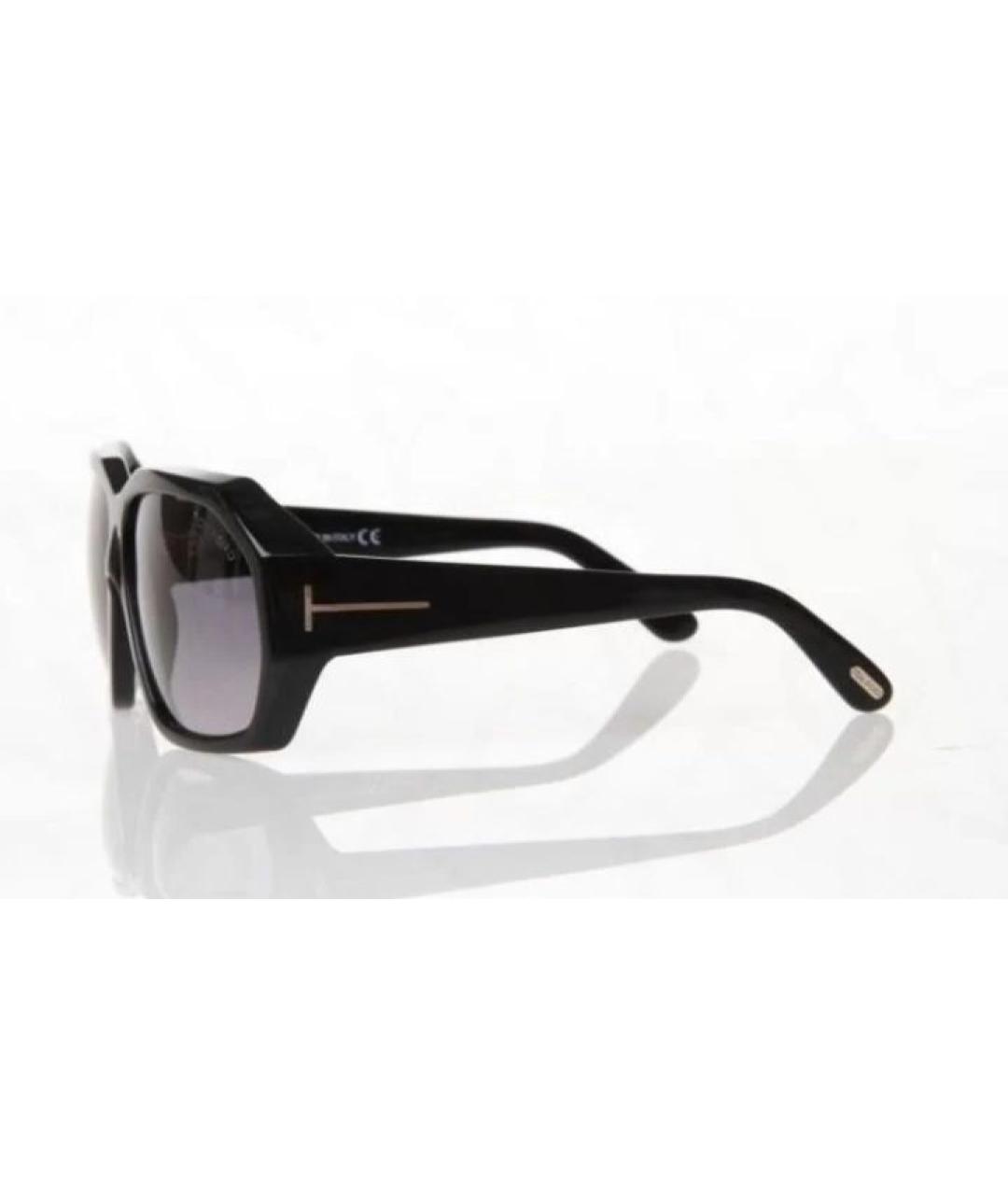 TOM FORD Черные пластиковые солнцезащитные очки, фото 7