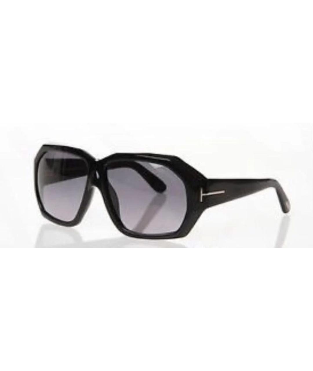 TOM FORD Черные пластиковые солнцезащитные очки, фото 6