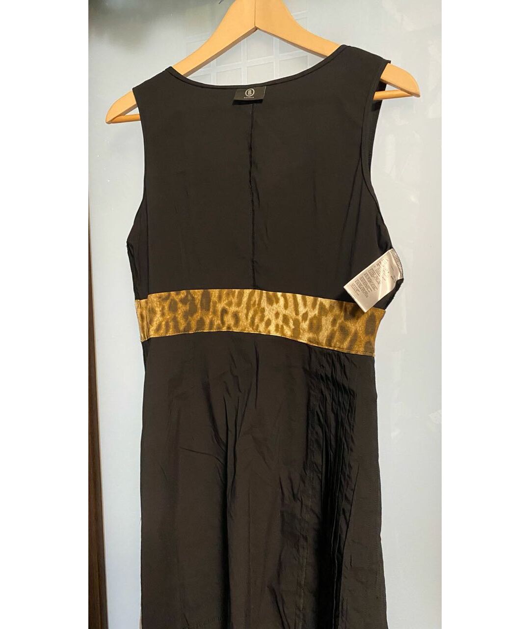 BOGNER Черное полиамидовое повседневное платье, фото 3