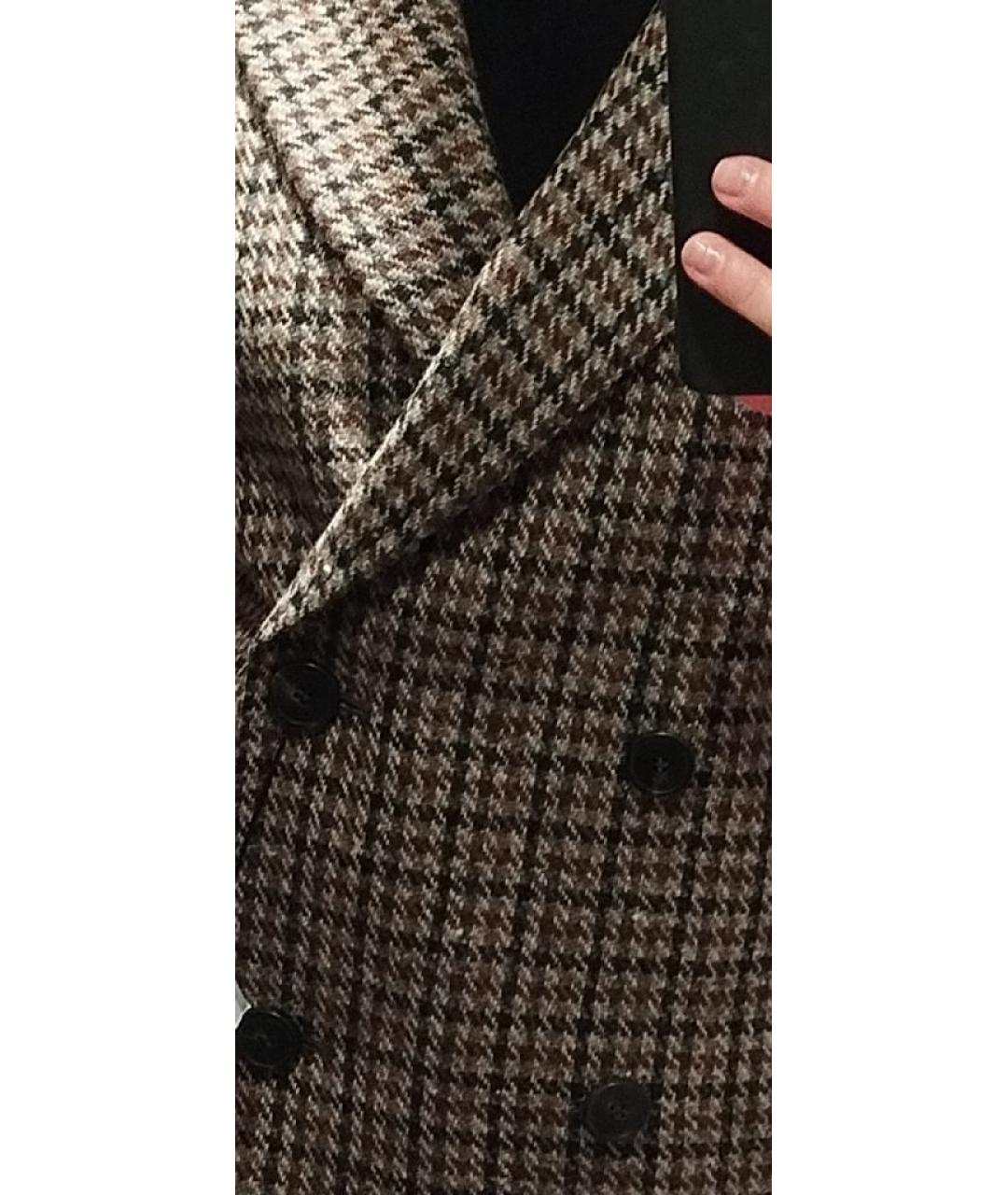 WEEKEND MAX MARA Коричневый шерстяной жакет/пиджак, фото 3