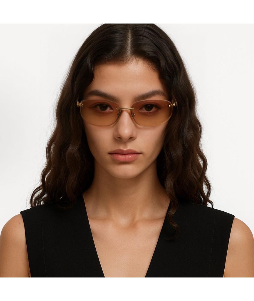 MIU MIU Бежевые солнцезащитные очки, фото 5