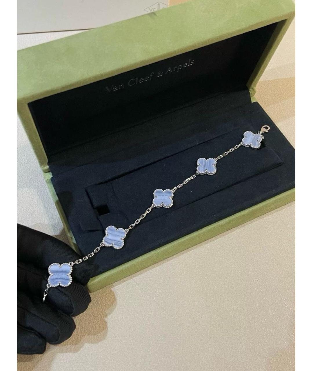 VAN CLEEF & ARPELS Фиолетовый браслет из белого золота, фото 2