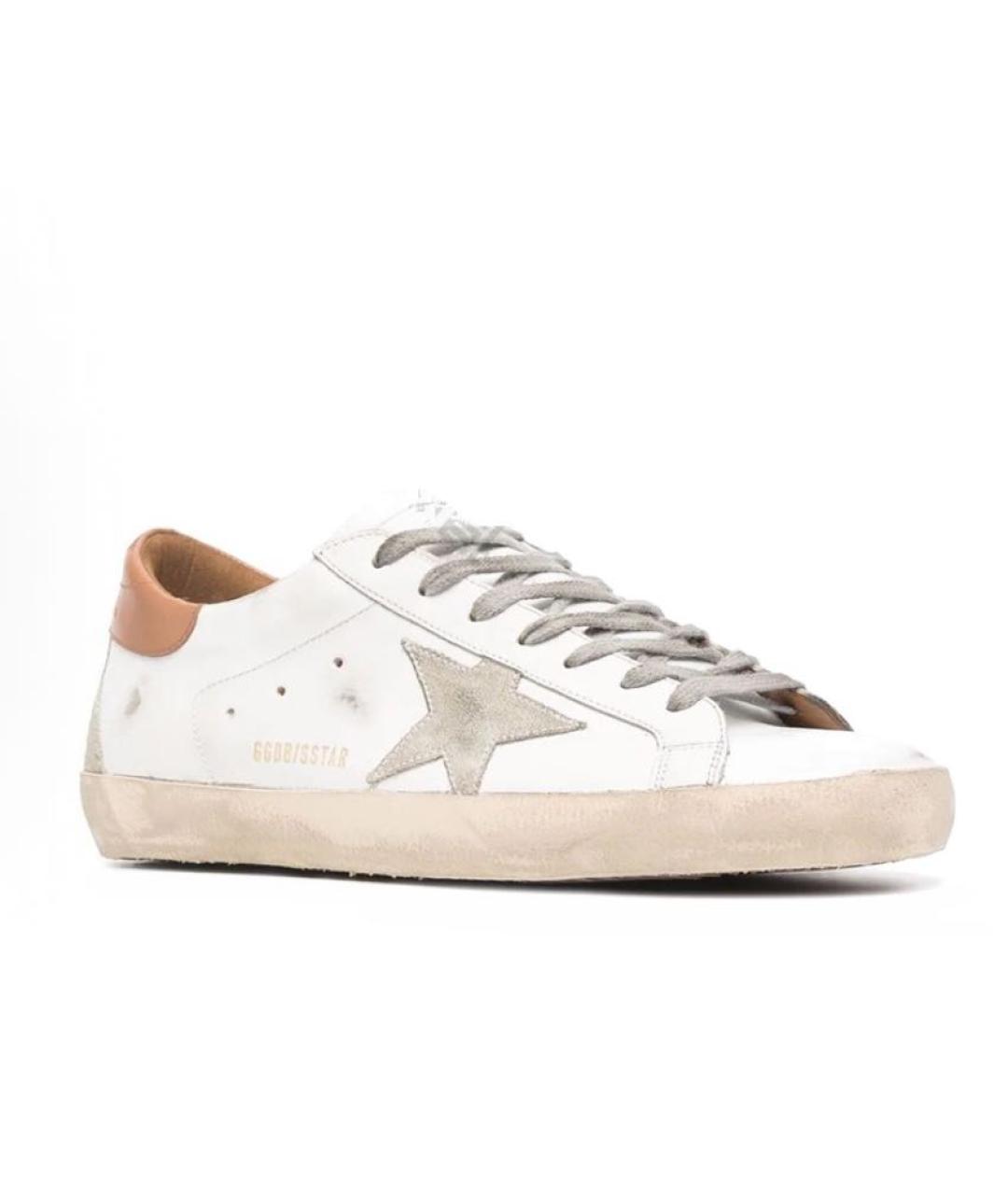 GOLDEN GOOSE DELUXE BRAND Белые кожаные кеды, фото 4