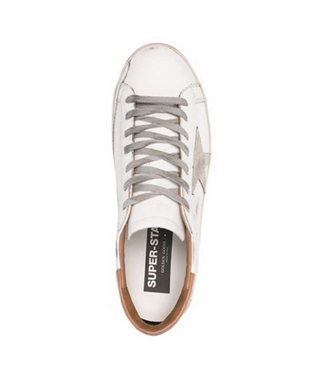 GOLDEN GOOSE DELUXE BRAND Белые кожаные кеды, фото 3