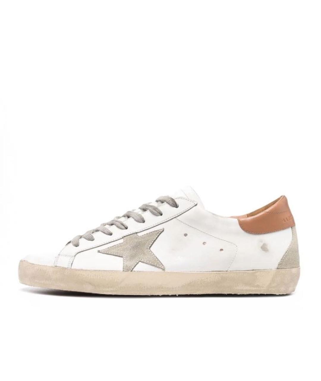 GOLDEN GOOSE DELUXE BRAND Белые кожаные кеды, фото 2