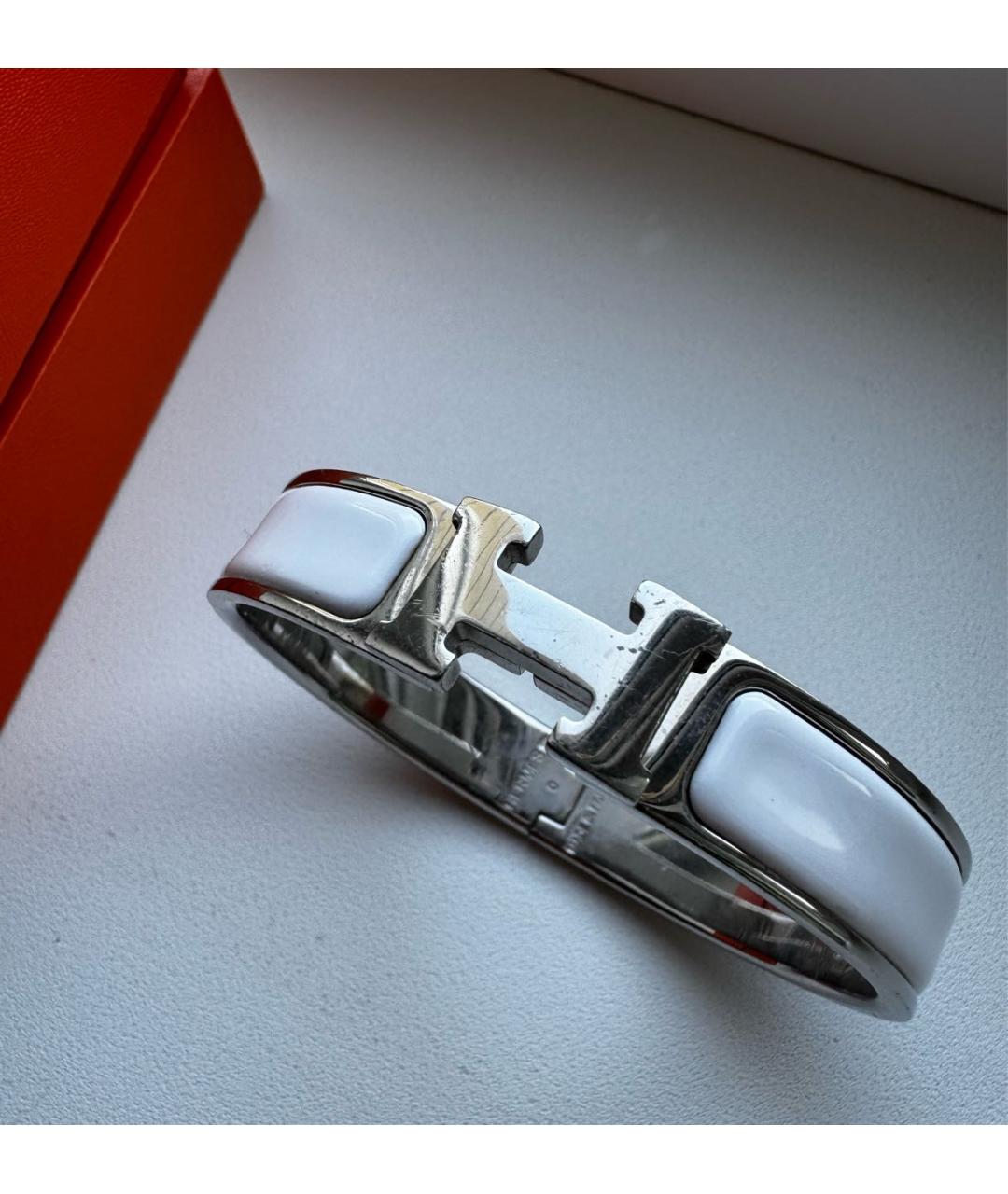 HERMES Белый браслет, фото 6