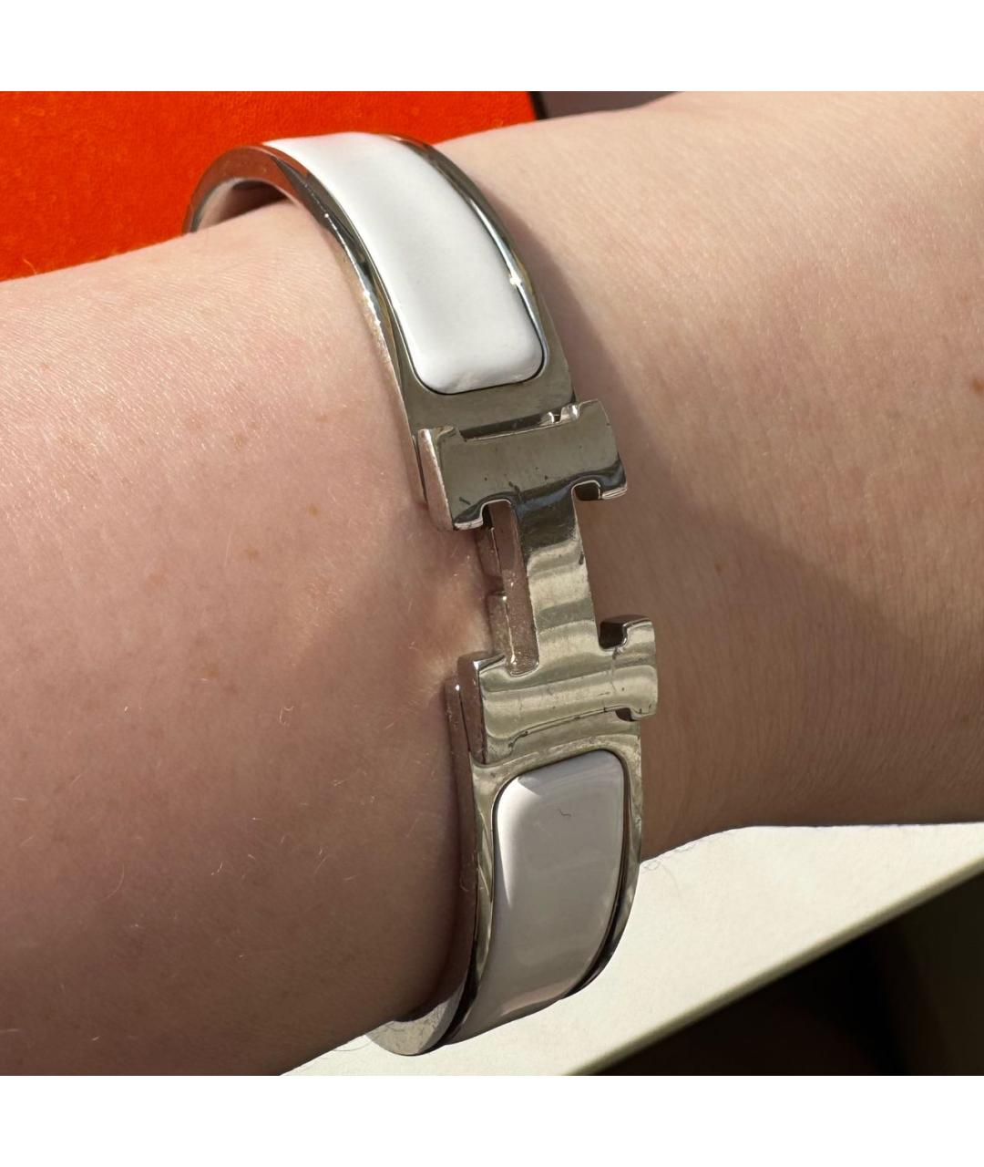 HERMES Белый браслет, фото 5
