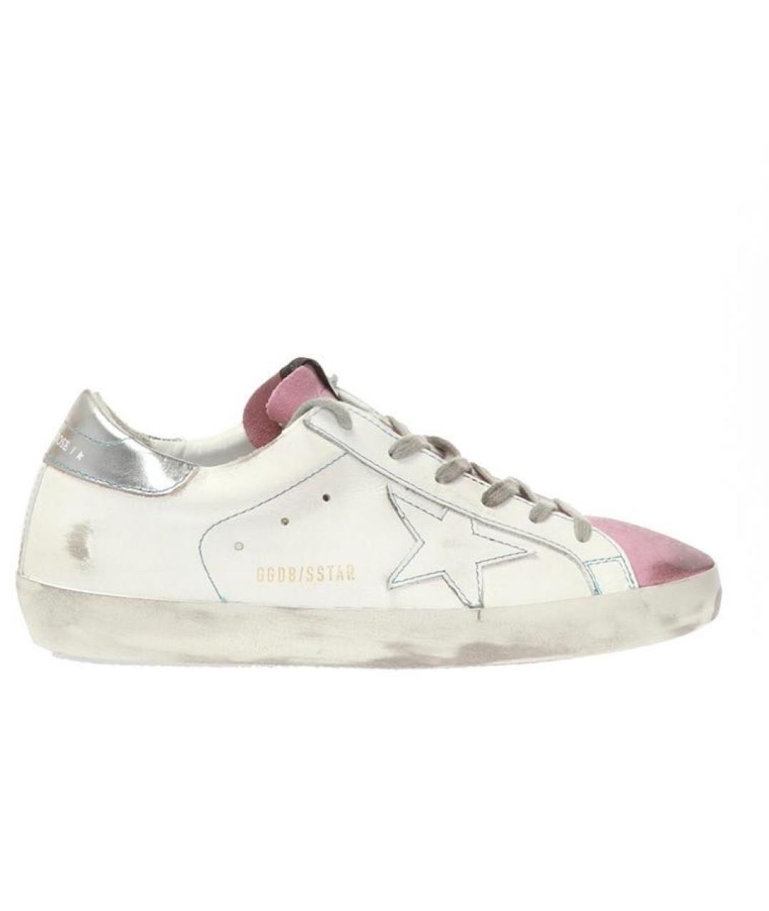 GOLDEN GOOSE DELUXE BRAND Белые кожаные кеды, фото 4