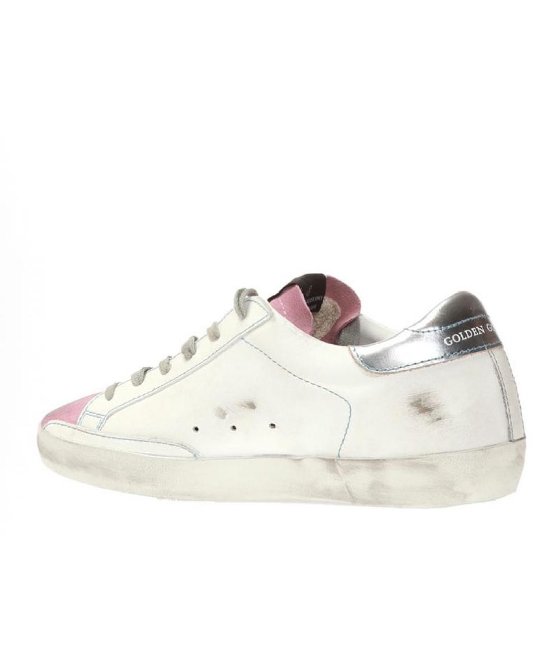 GOLDEN GOOSE DELUXE BRAND Белые кожаные кеды, фото 2