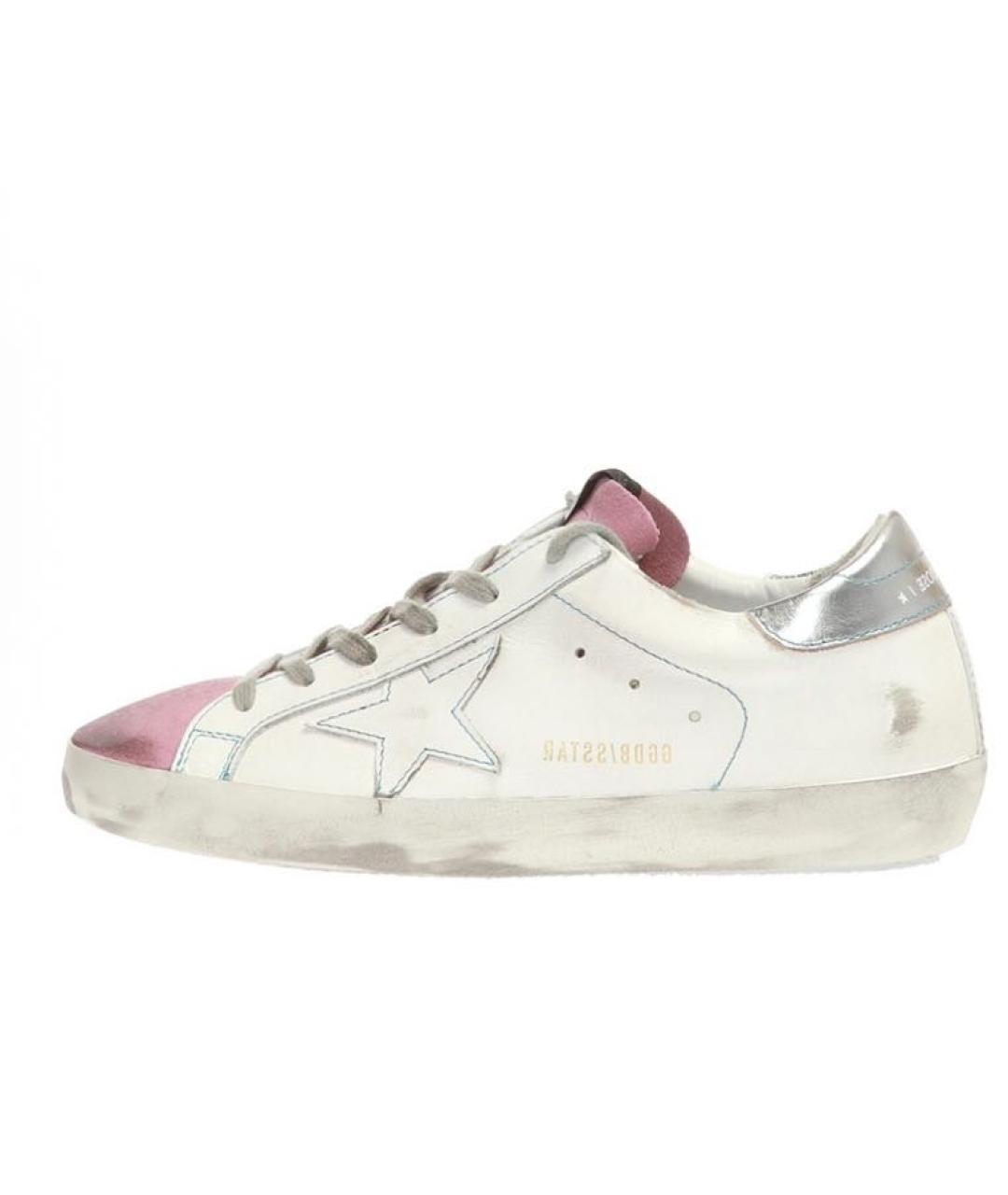 GOLDEN GOOSE DELUXE BRAND Белые кожаные кеды, фото 3