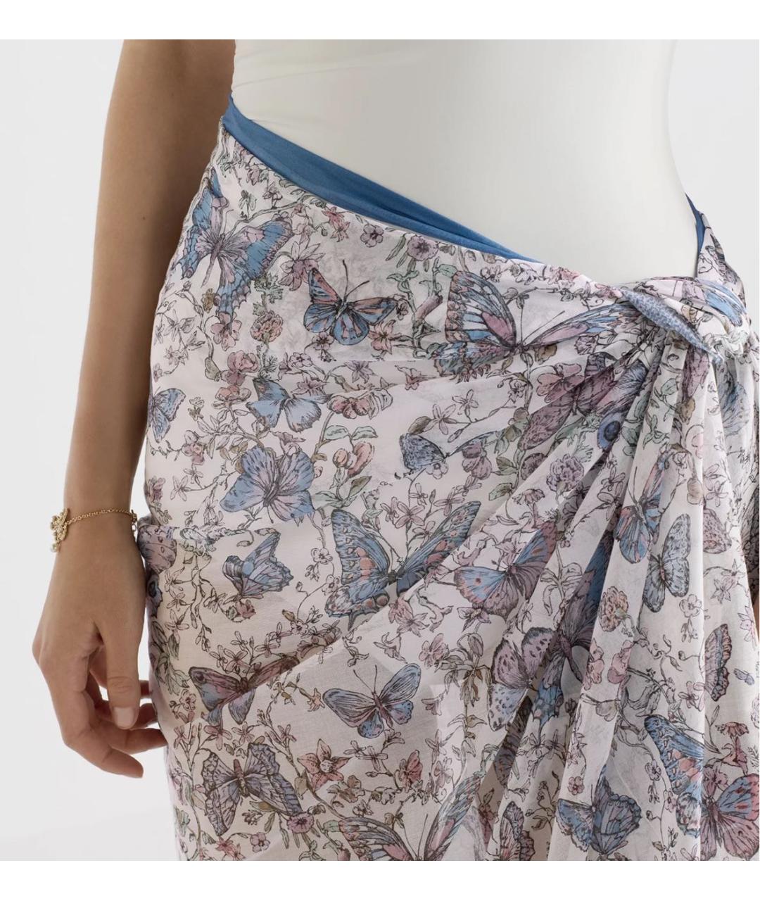 CHRISTIAN DIOR Голубое парео, фото 4