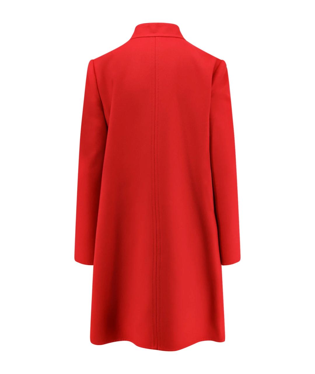 VALENTINO Красное шерстяное пальто, фото 2