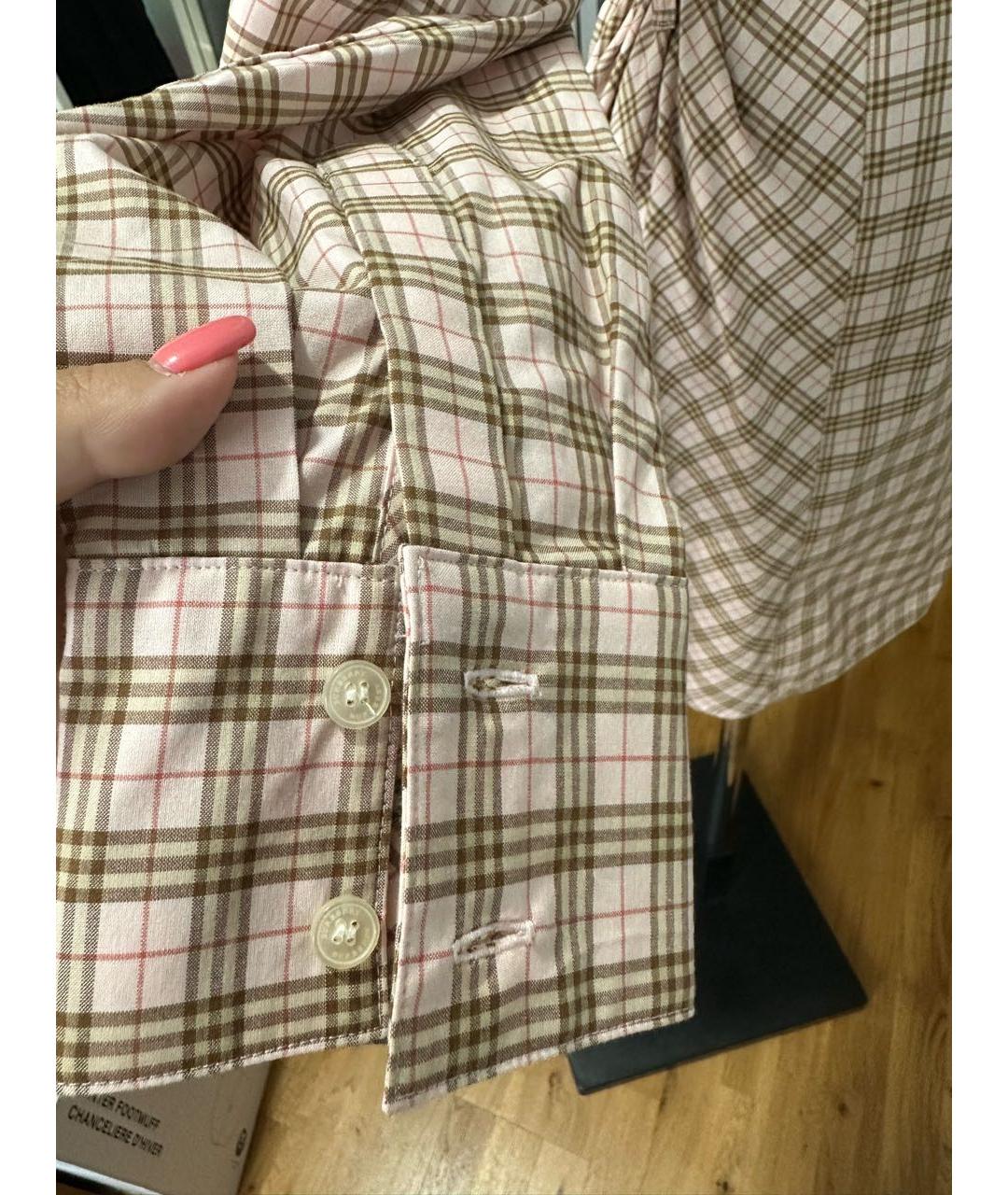 BURBERRY Мульти хлопковое повседневное платье, фото 5