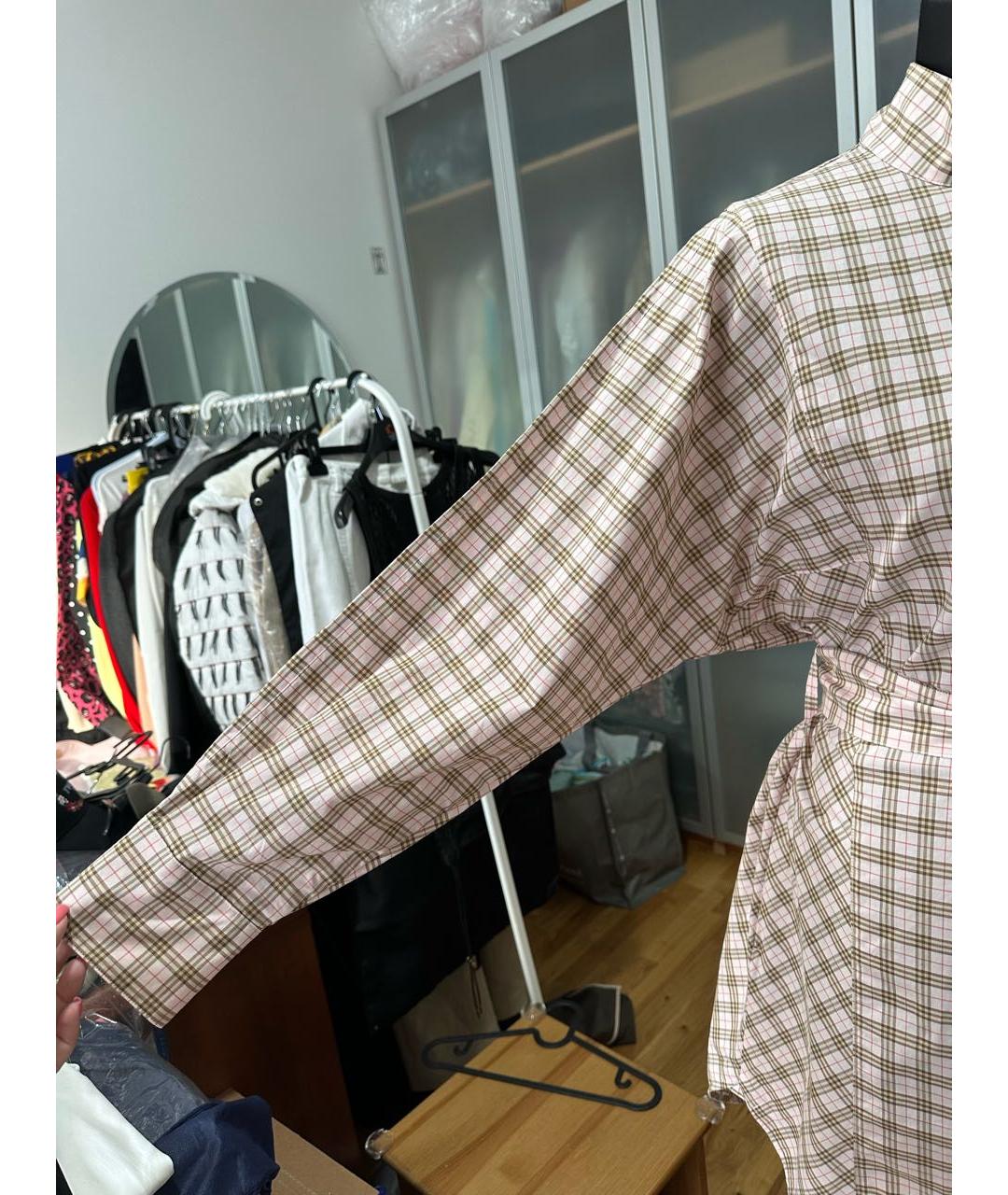 BURBERRY Мульти хлопковое повседневное платье, фото 6