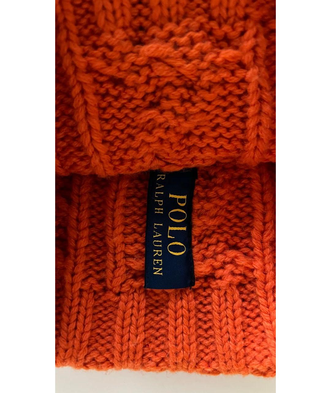 RALPH LAUREN Оранжевая шапка, фото 3
