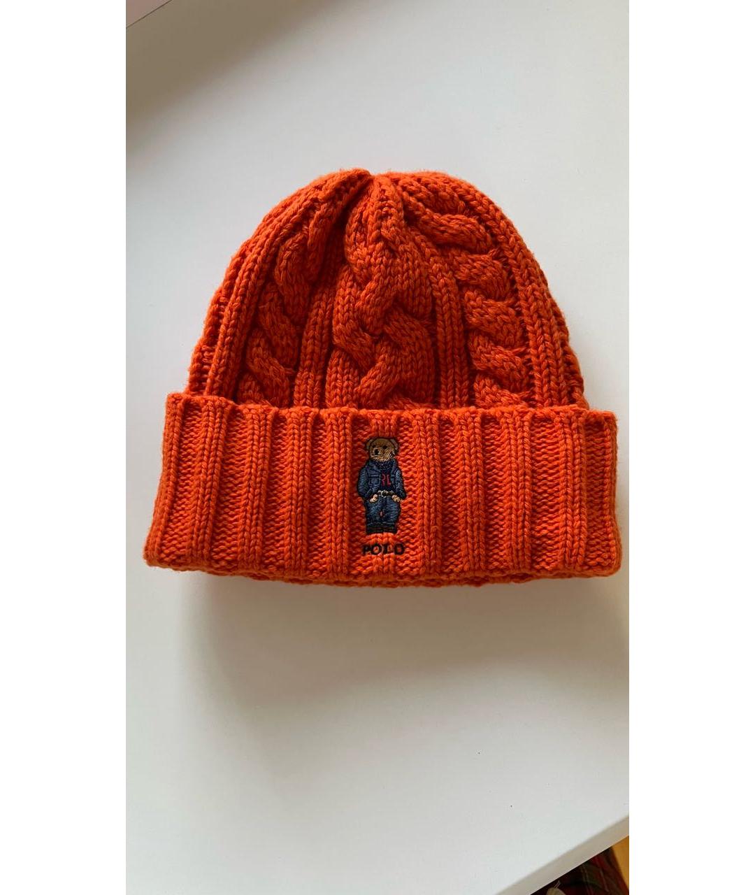 RALPH LAUREN Оранжевая шапка, фото 6