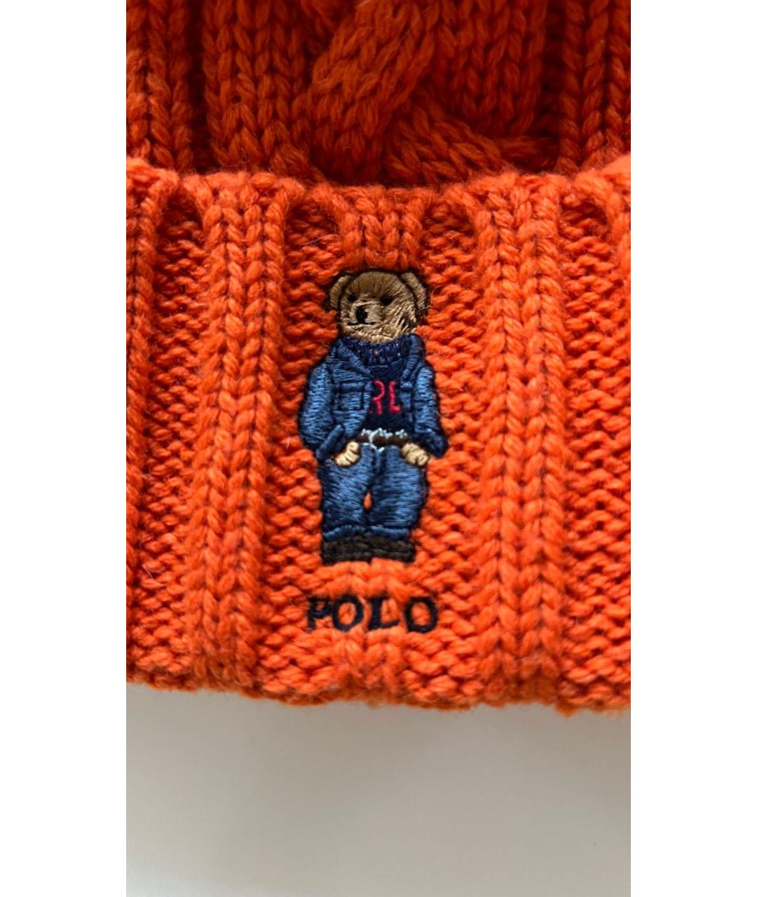 RALPH LAUREN Оранжевая шапка, фото 5