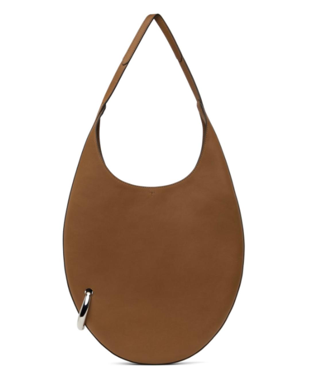 TORY BURCH Коричневая кожаная сумка тоут, фото 1