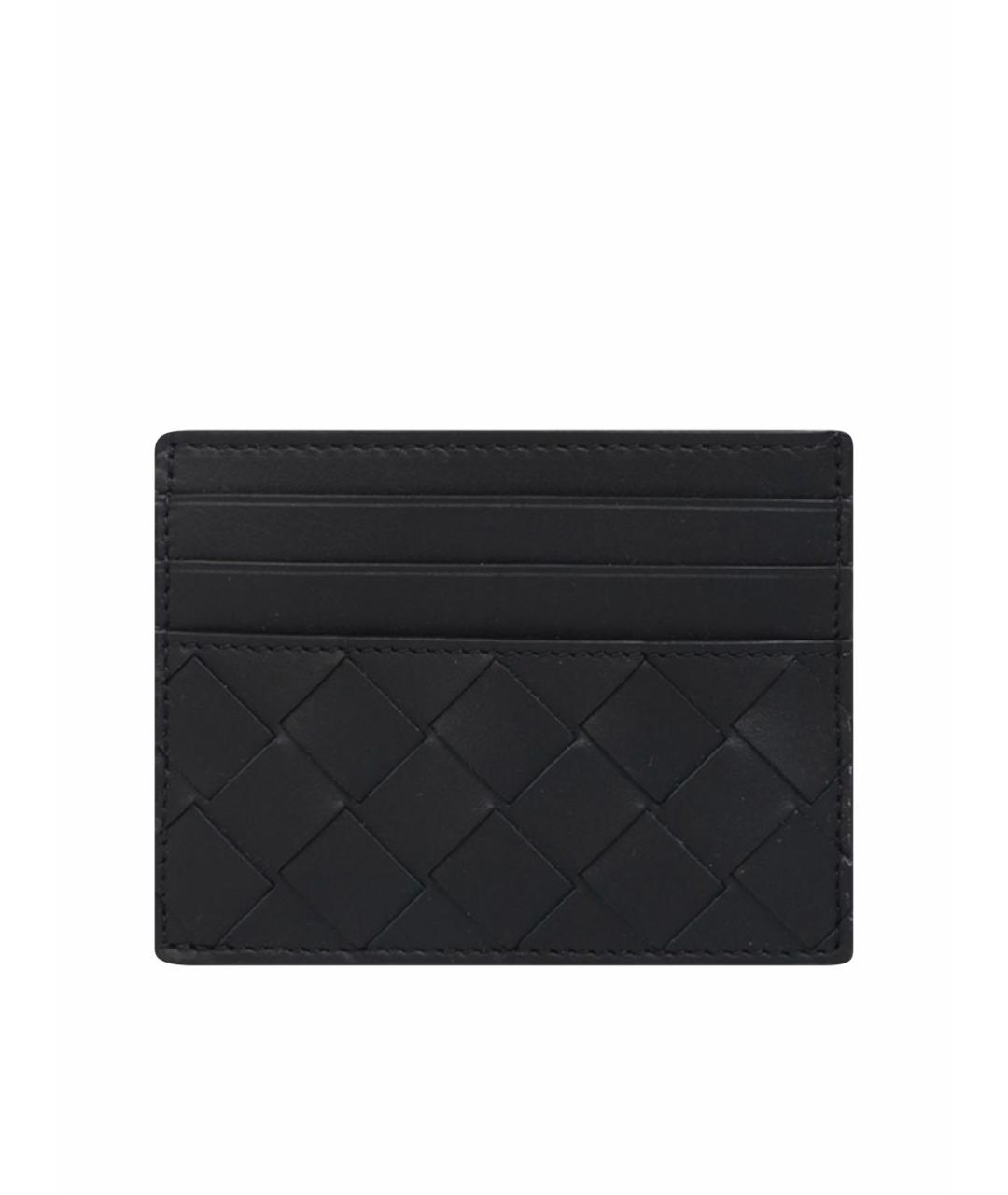 BOTTEGA VENETA Черный кожаный кардхолдер, фото 1
