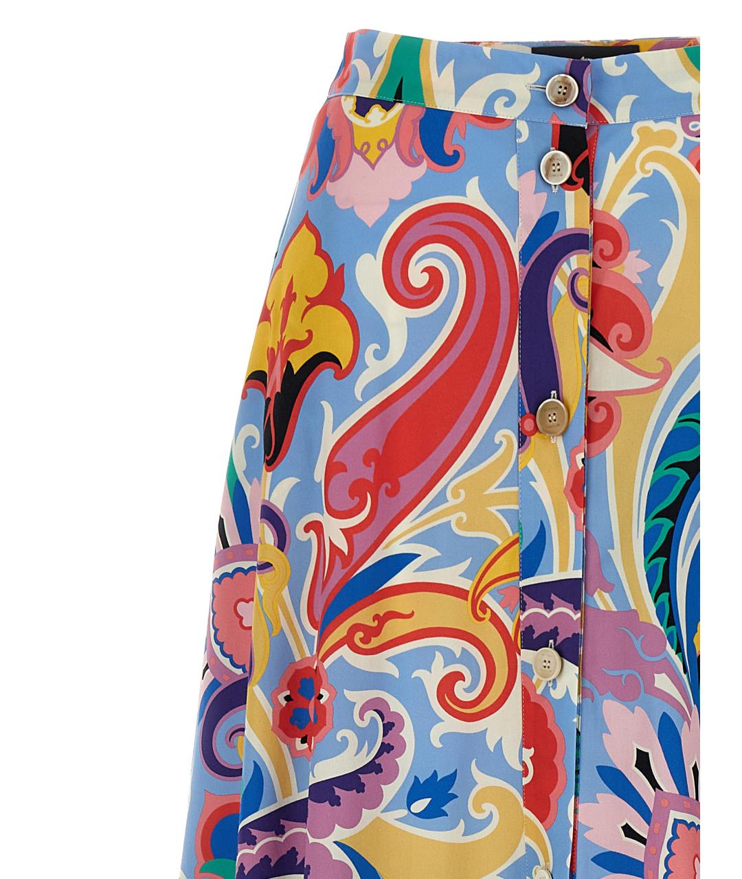 ETRO Мульти хлопковое платье, фото 3