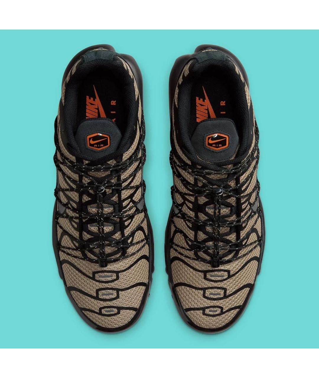 NIKE Черные текстильные низкие кроссовки / кеды, фото 3