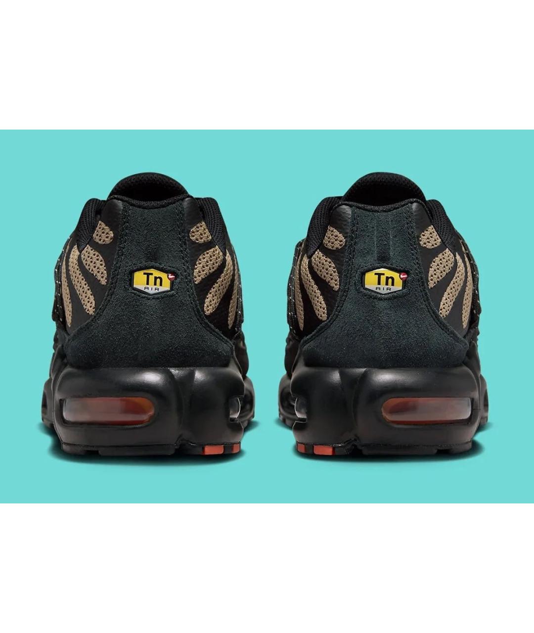 NIKE Черные текстильные низкие кроссовки / кеды, фото 4