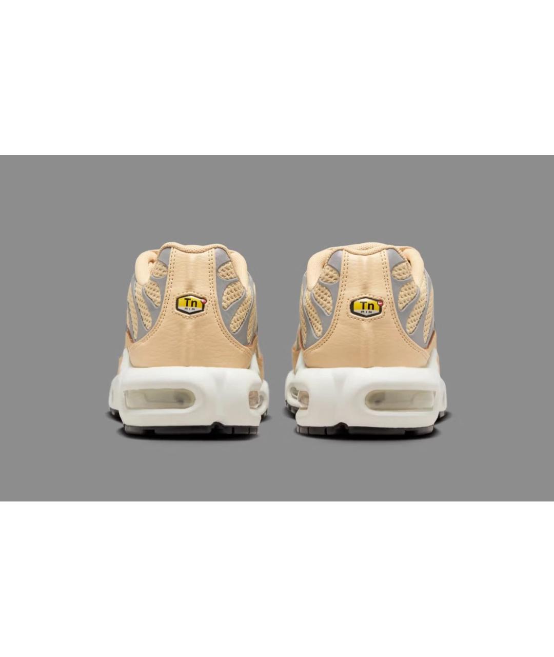 NIKE Бежевые текстильные низкие кроссовки / кеды, фото 4