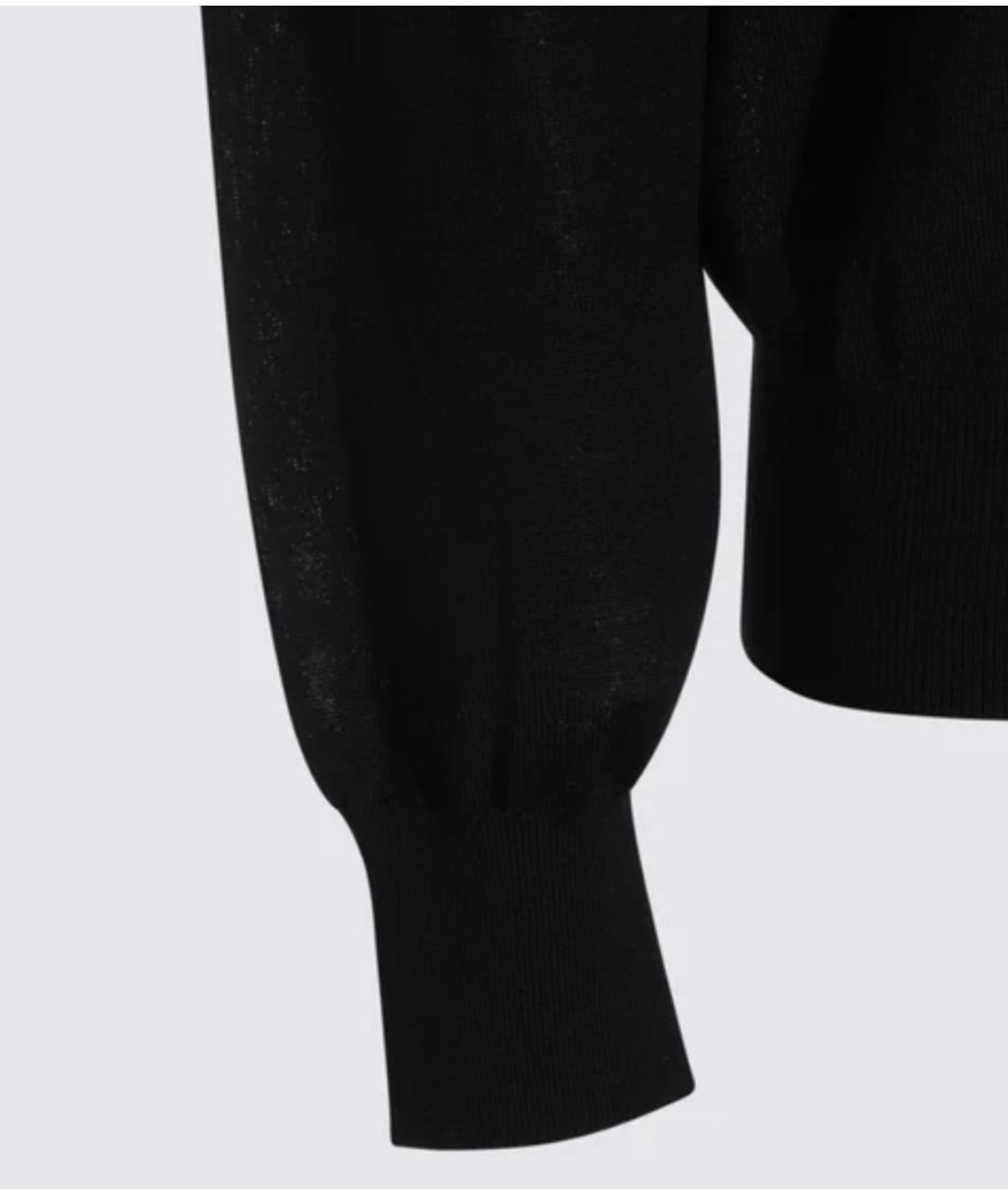 SAINT LAURENT Черный шерстяной джемпер / свитер, фото 3