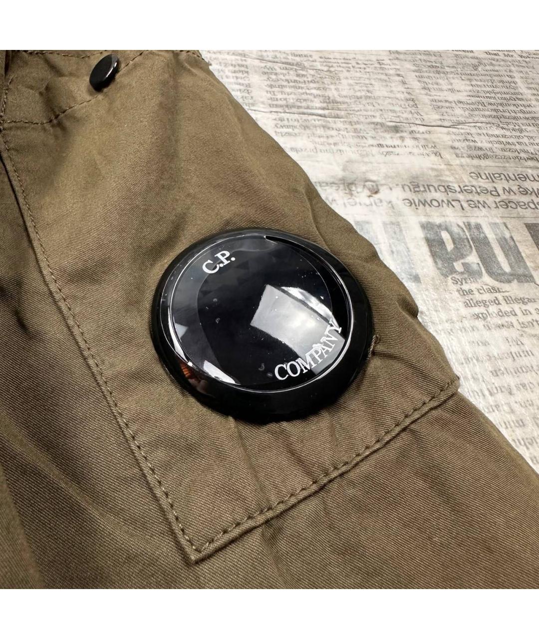 CP COMPANY Хаки хлопковая кэжуал рубашка, фото 4