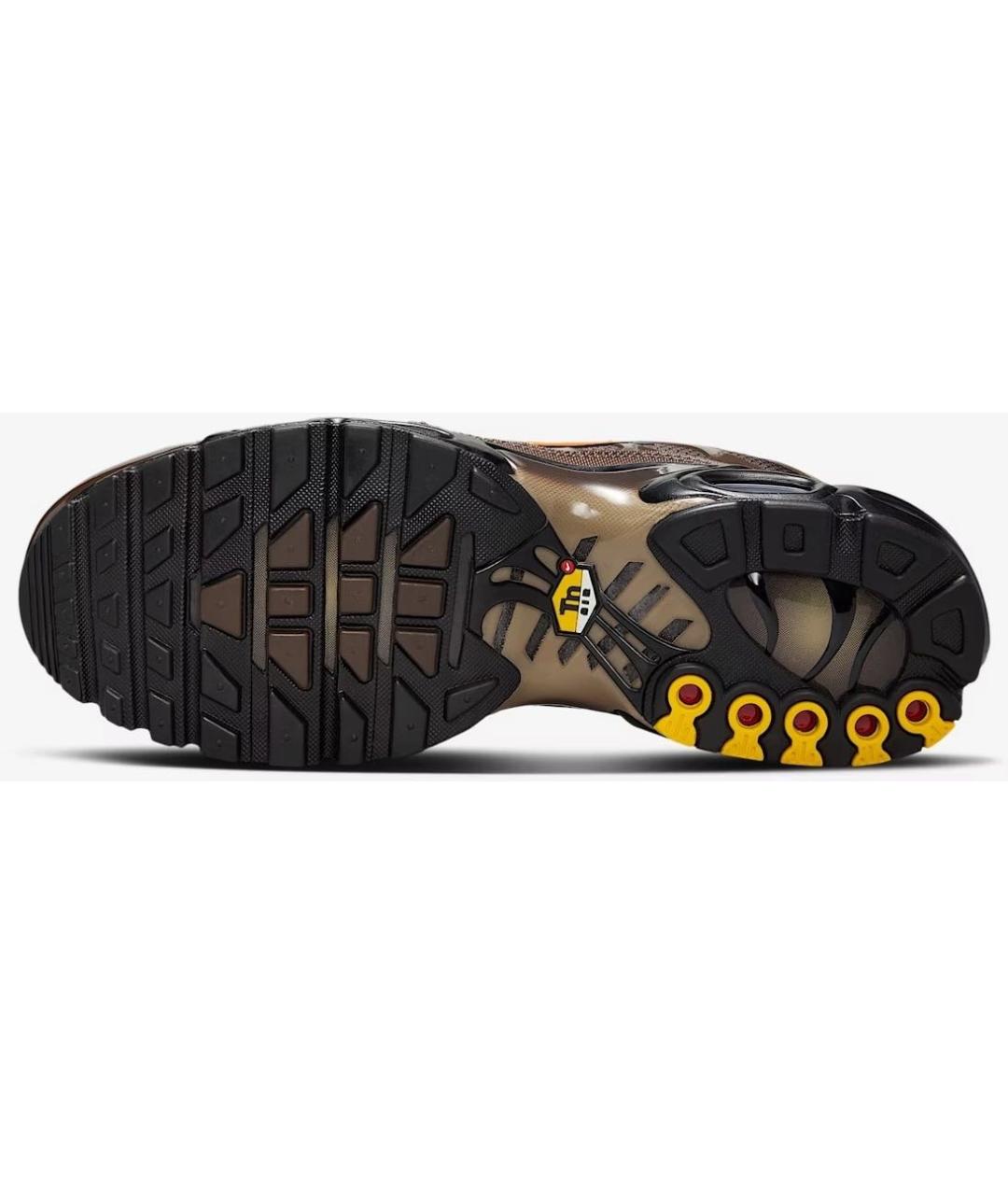 NIKE Коричневые текстильные низкие кроссовки / кеды, фото 4