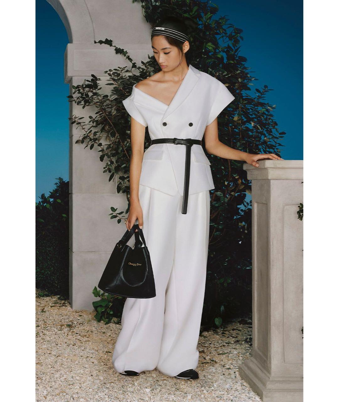 CHRISTIAN DIOR Белый шерстяной костюм с брюками, фото 4