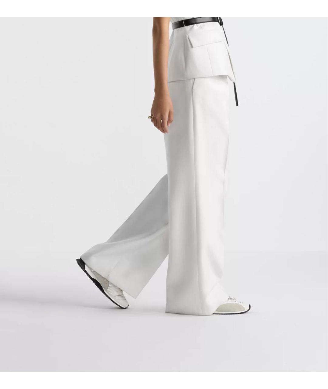 CHRISTIAN DIOR Белый шерстяной костюм с брюками, фото 9