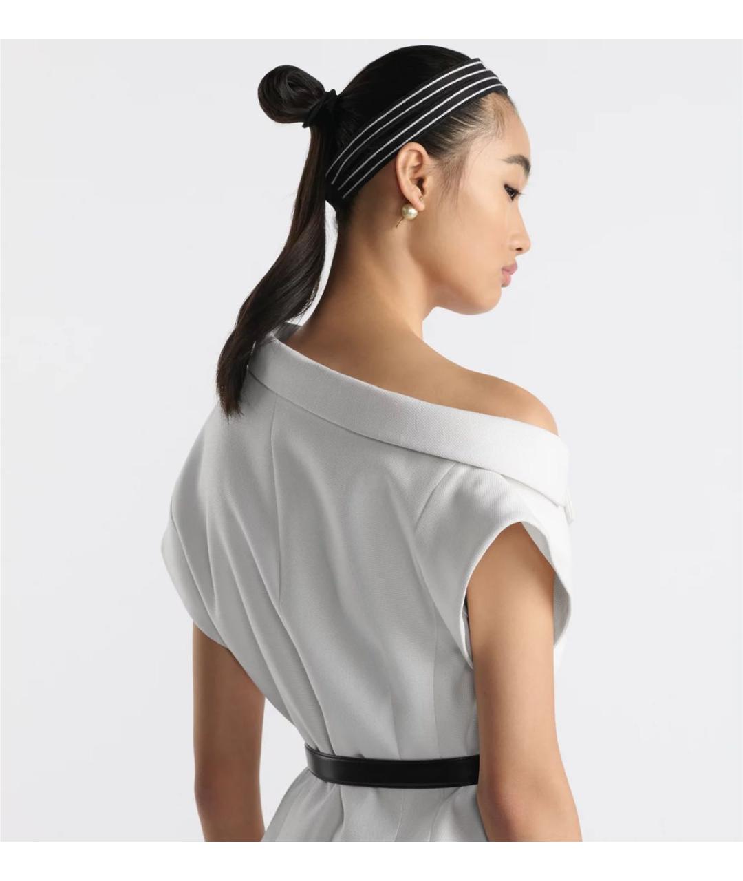 CHRISTIAN DIOR Белый шерстяной костюм с брюками, фото 6
