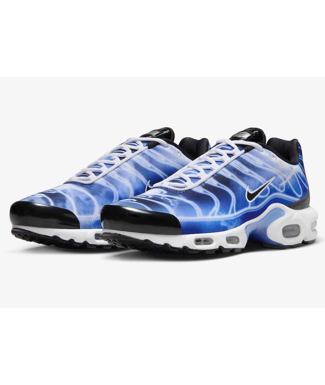 NIKE Синие текстильные низкие кроссовки / кеды, фото 2