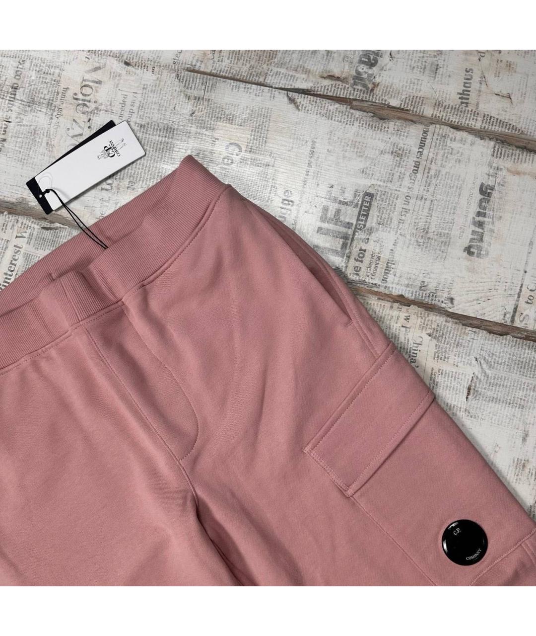 CP COMPANY Розовые хлопковые повседневные брюки, фото 2