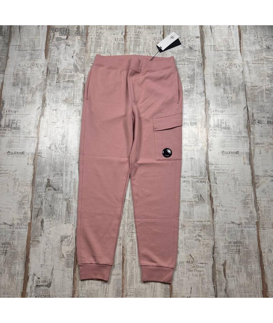 CP COMPANY Розовые хлопковые повседневные брюки, фото 9