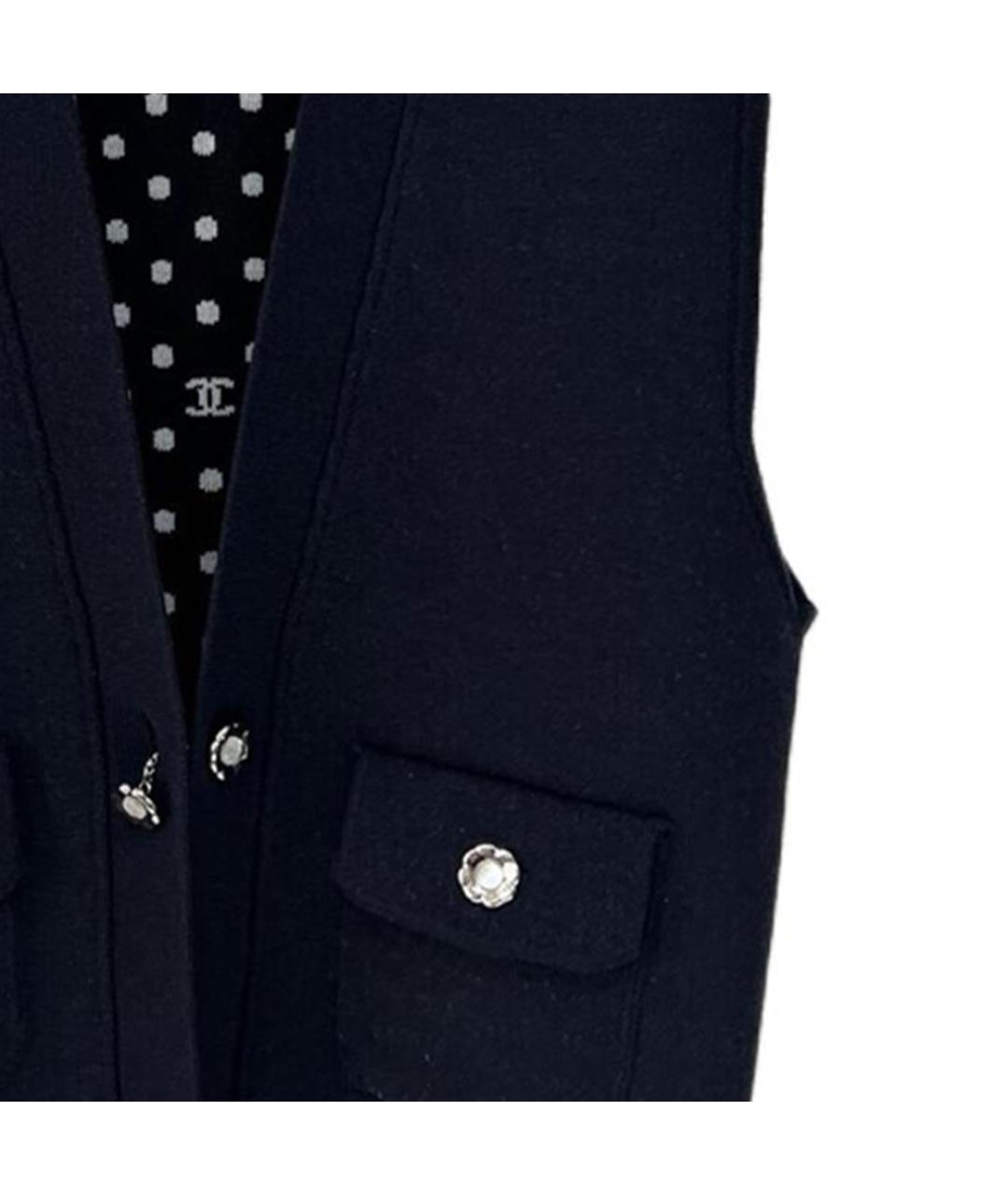 CHANEL Темно-синяя жилетка, фото 4