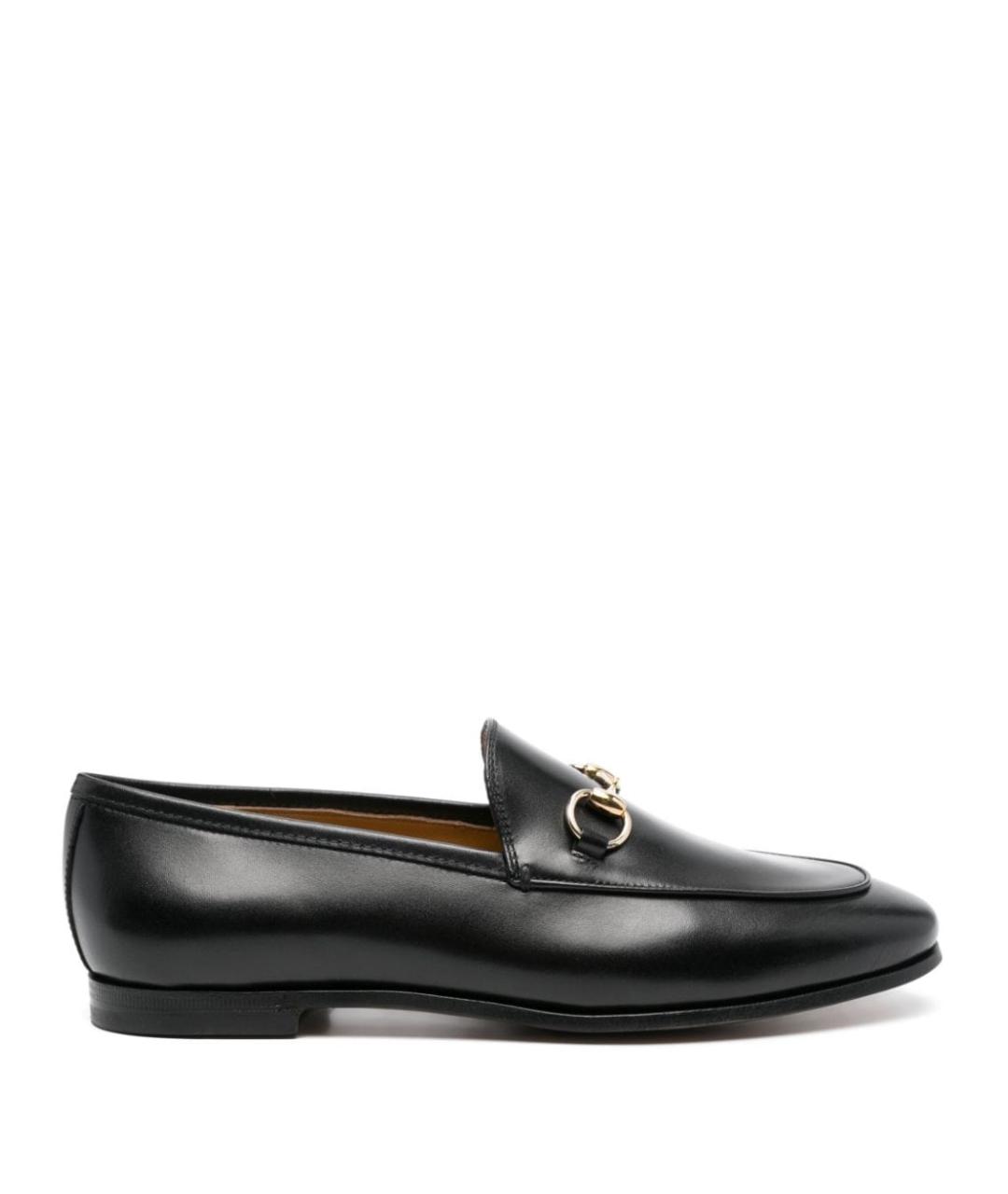 GUCCI Черные кожаные лоферы, фото 1