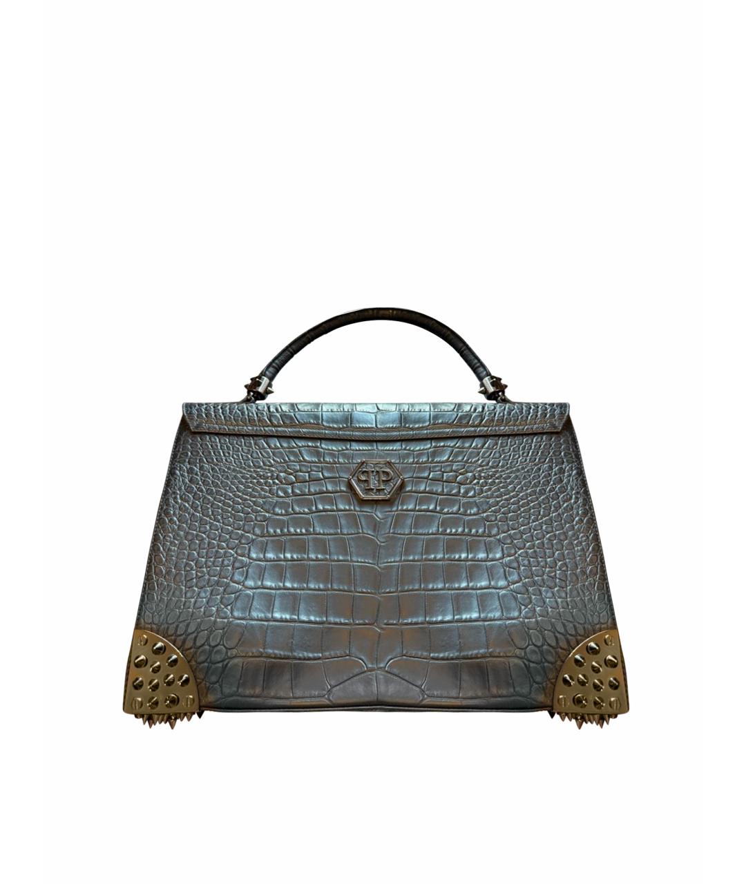 PHILIPP PLEIN Черная сумка с короткими ручками, фото 1